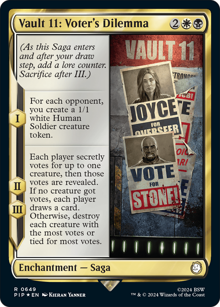 Vault 11: Voter's Dilemna (Surge Foil) [Fallout] | Exor Games Bridgewater