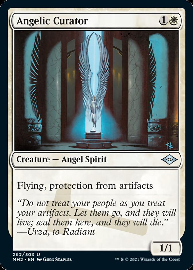 Angelic Curator (Foil Etched) [Modern Horizons 2] | Exor Games Bridgewater