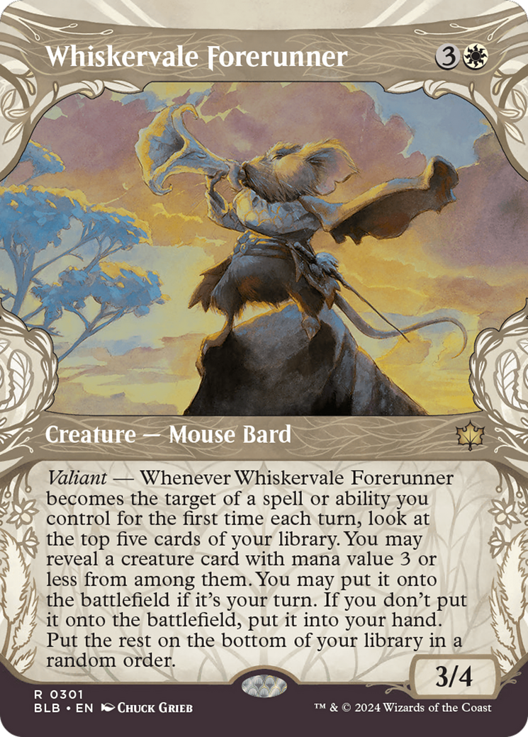 Whiskervale Forerunner (Showcase) [Bloomburrow] | Exor Games Bridgewater