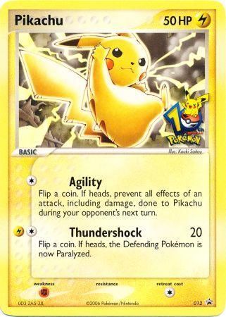 Pikachu (012) (10th Anniversary Promo) [Miscellaneous Cards] | Exor Games Bridgewater