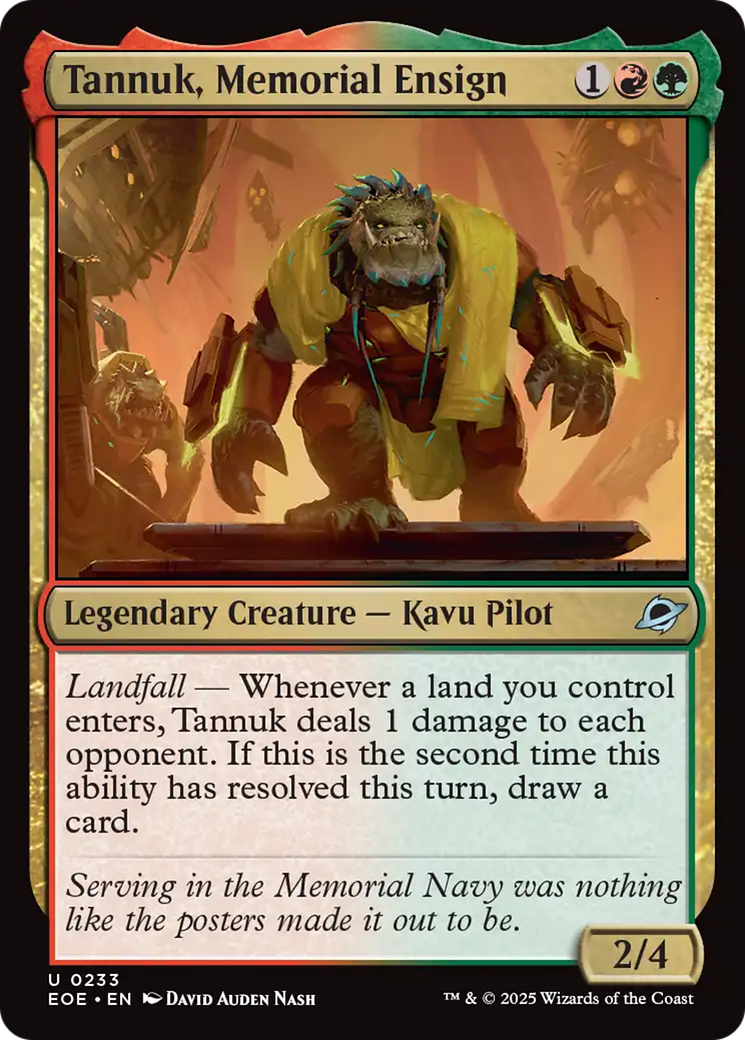 Tannuk, Memorial Ensign [Edge of Eternities] | Exor Games Bridgewater