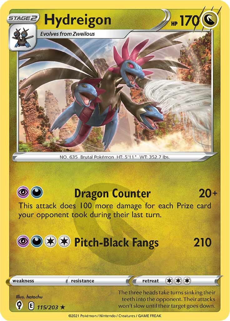 Hydreigon (115/203) [Sword & Shield: Evolving Skies] | Exor Games Bridgewater