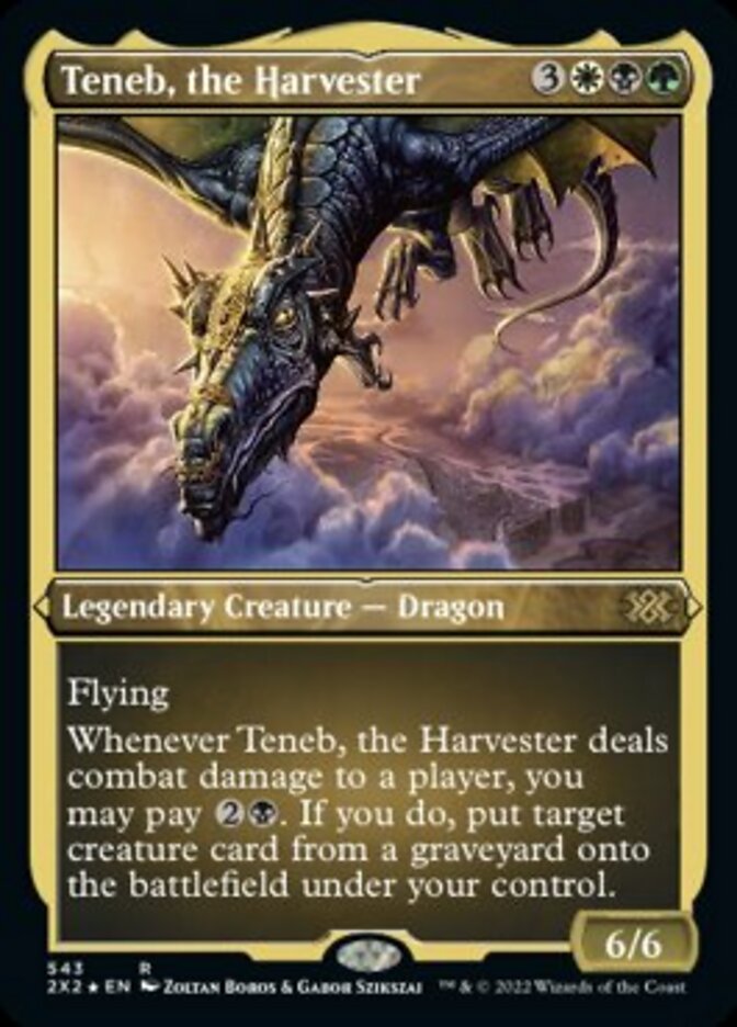 Teneb, the Harvester (Foil Etched) [Double Masters 2022] | Exor Games Bridgewater