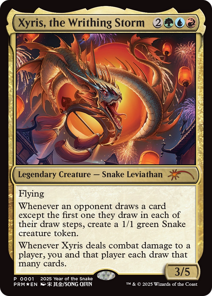 Xyris, the Writhing Storm (Year of the Snake 2025) [Standard Showdown Promos] | Exor Games Bridgewater