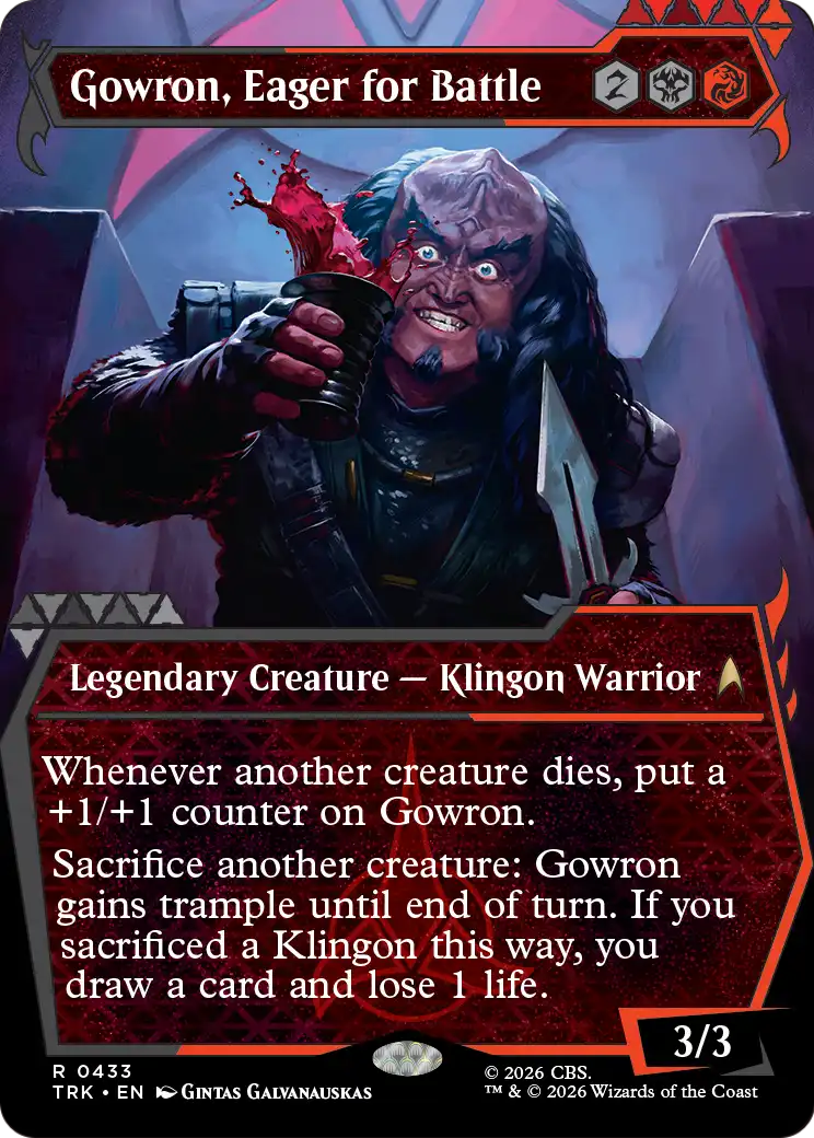 Gowron, Eager for Battle (Showcase) [Star Trek] | Exor Games Bridgewater