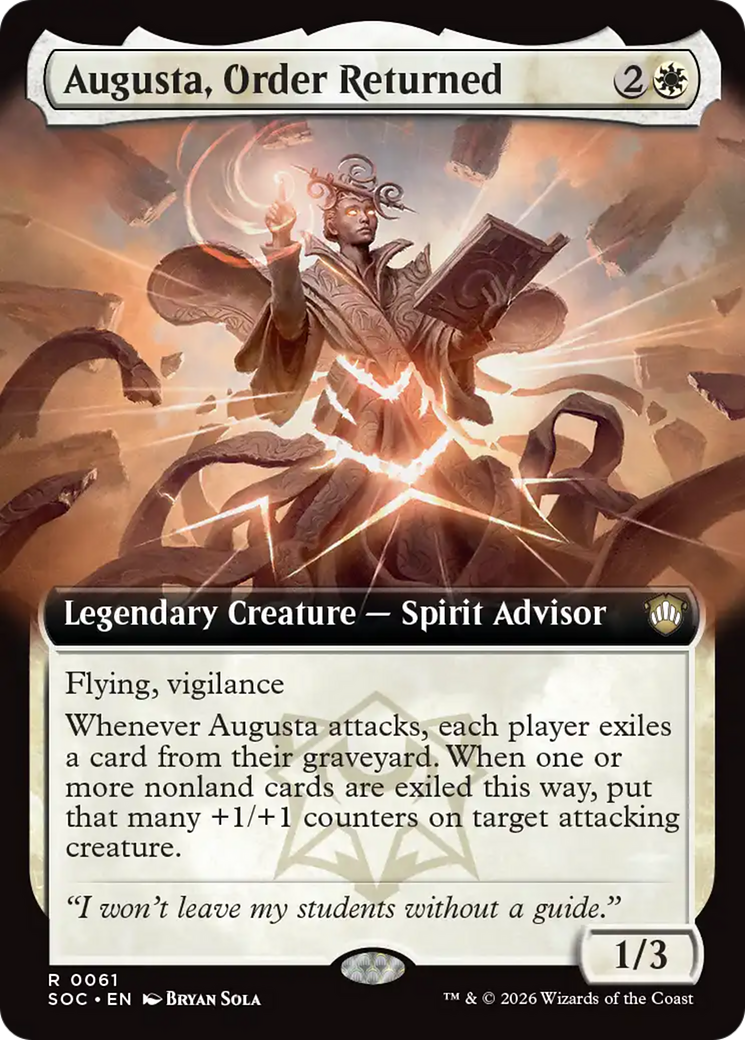 Augusta, Order Returned (Extended Art) [Secrets of Strixhaven Commander] | Exor Games Bridgewater