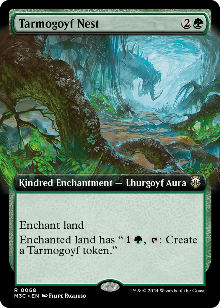 Tarmogoyf Nest (Extended Art) (Ripple Foil) [Modern Horizons 3 Commander] | Exor Games Bridgewater