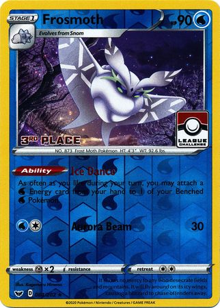 Frosmoth (064/202) (League Promo 3rd Place) [Sword & Shield: Base Set] | Exor Games Bridgewater