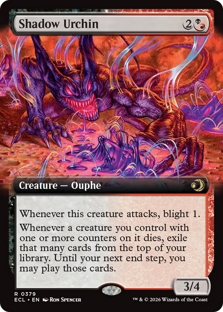 Shadow Urchin (Extended Art) [Lorwyn Eclipsed] | Exor Games Bridgewater