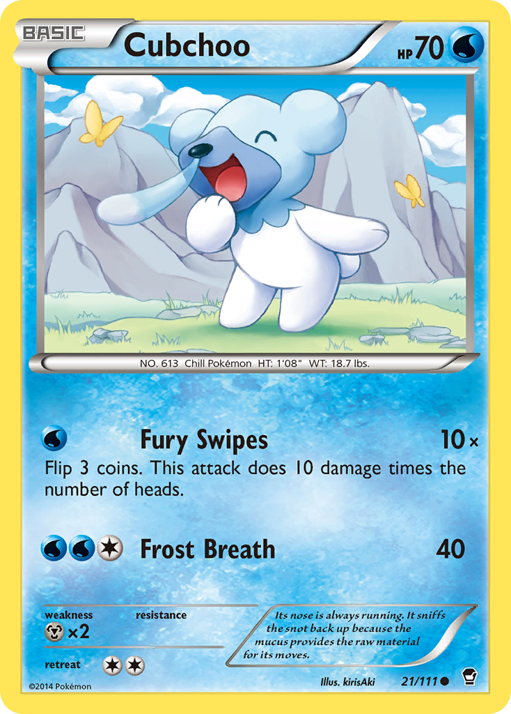 Cubchoo (21/111) [XY: Furious Fists] | Exor Games Bridgewater