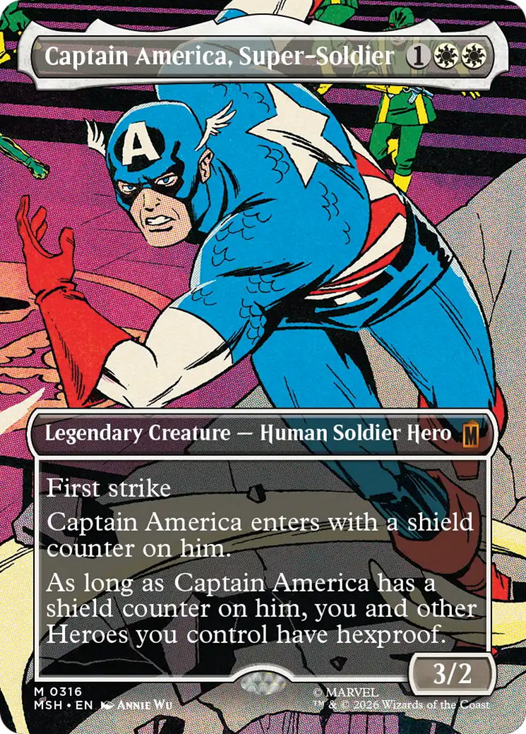 Captain America, Super-Soldier (Borderless) (0316) [Marvel Super Heroes] | Exor Games Bridgewater