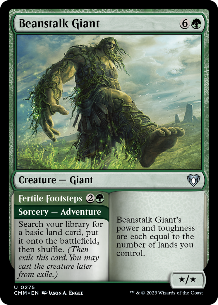 Beanstalk Giant // Fertile Footsteps [Commander Masters] | Exor Games Bridgewater