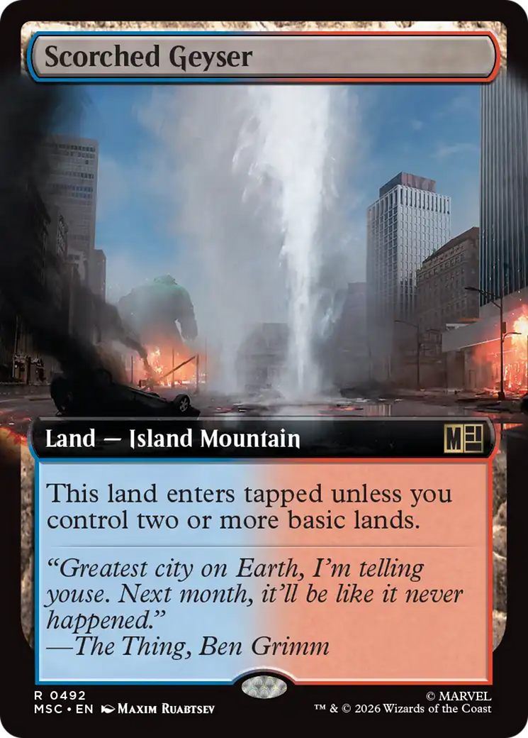 Scorched Geyser (Extended Art) [Marvel Super Heroes Commander] | Exor Games Bridgewater