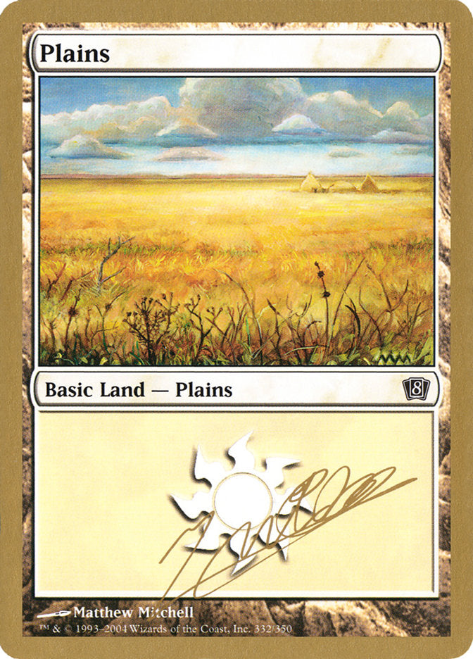 Plains (jn332) (Julien Nuijten) [World Championship Decks 2004] | Exor Games Bridgewater