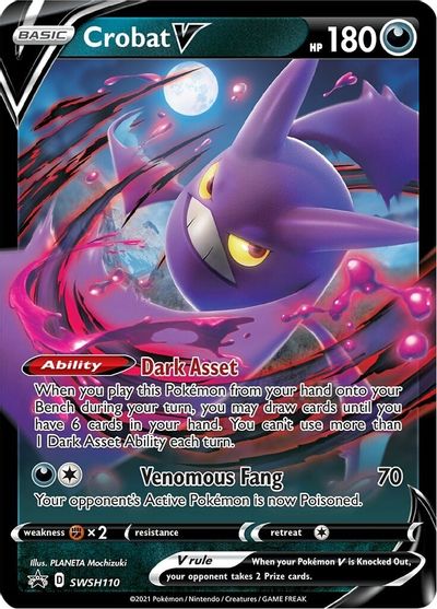 Crobat V (SWSH110) [Sword & Shield: Black Star Promos] | Exor Games Bridgewater