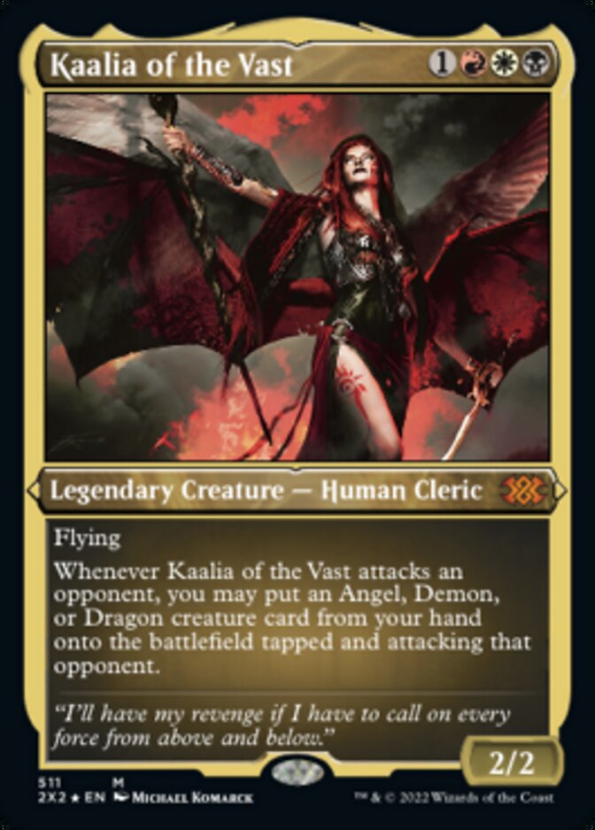 Kaalia of the Vast (Foil Etched) [Double Masters 2022] | Exor Games Bridgewater