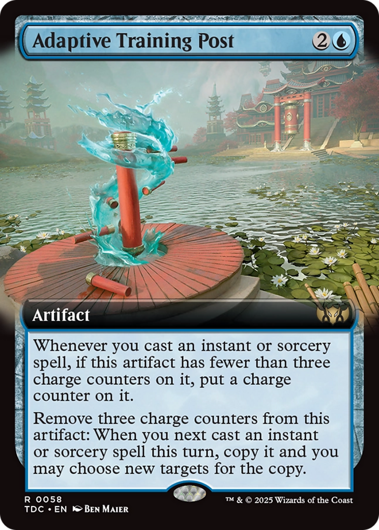 Adaptive Training Post (Extended Art) [Tarkir: Dragonstorm Commander] | Exor Games Bridgewater
