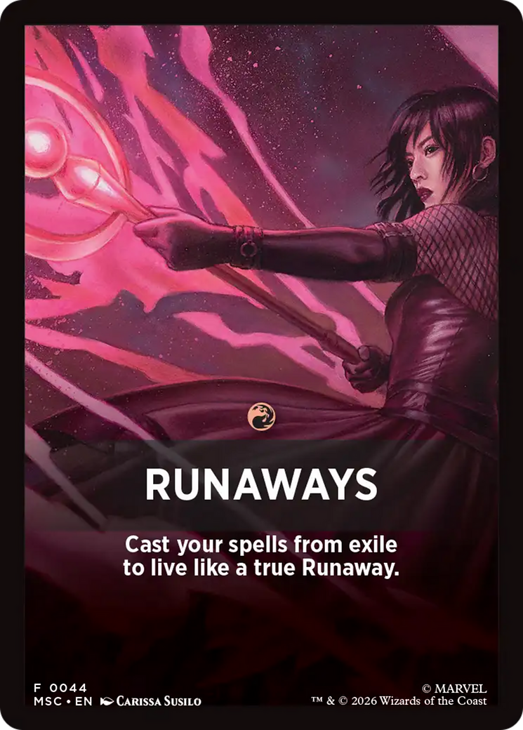 Runaways Theme Card [Marvel Super Heroes Commander] | Exor Games Bridgewater