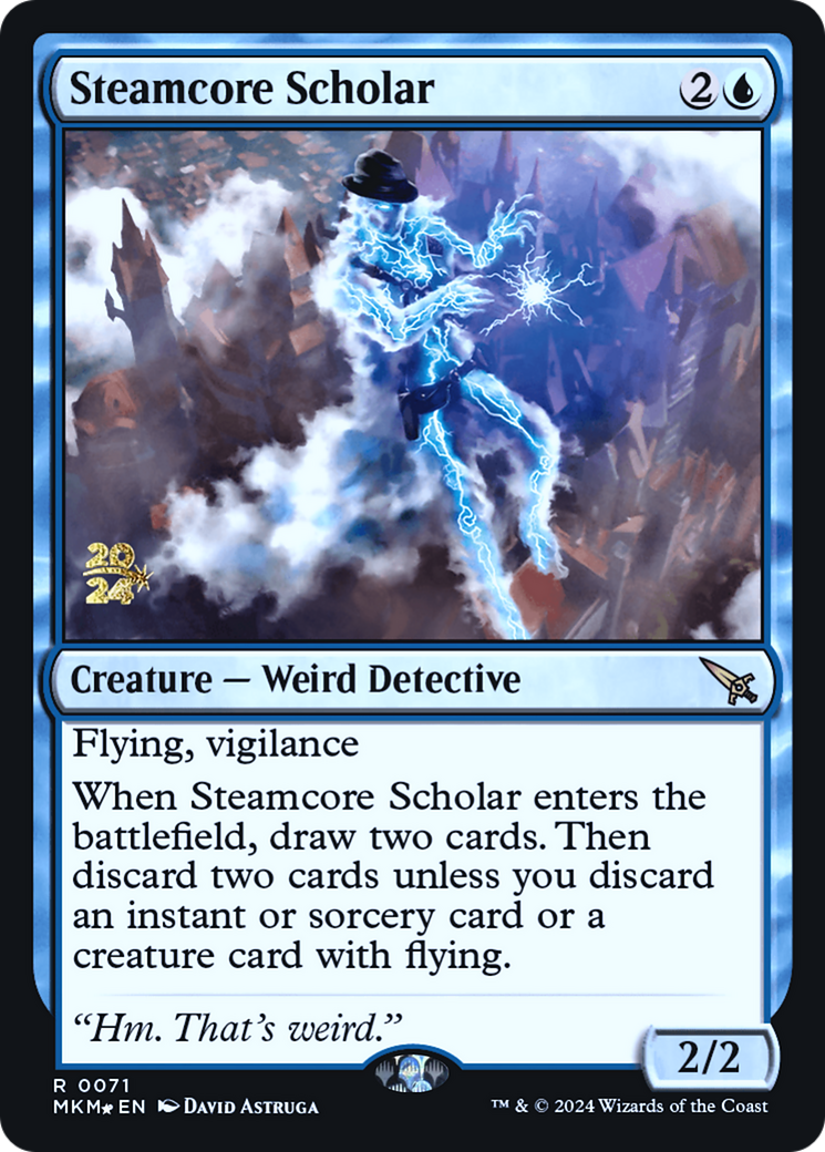 Steamcore Scholar [Murders at Karlov Manor Prerelease Promos] | Exor Games Bridgewater