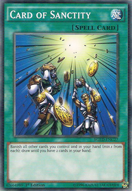 Card of Sanctity [YGLD-ENC27] Common | Exor Games Bridgewater