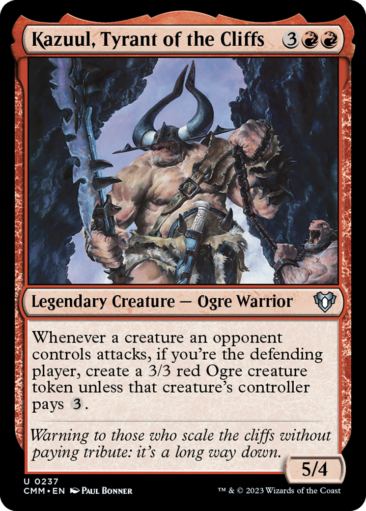 Kazuul, Tyrant of the Cliffs [Commander Masters] | Exor Games Bridgewater