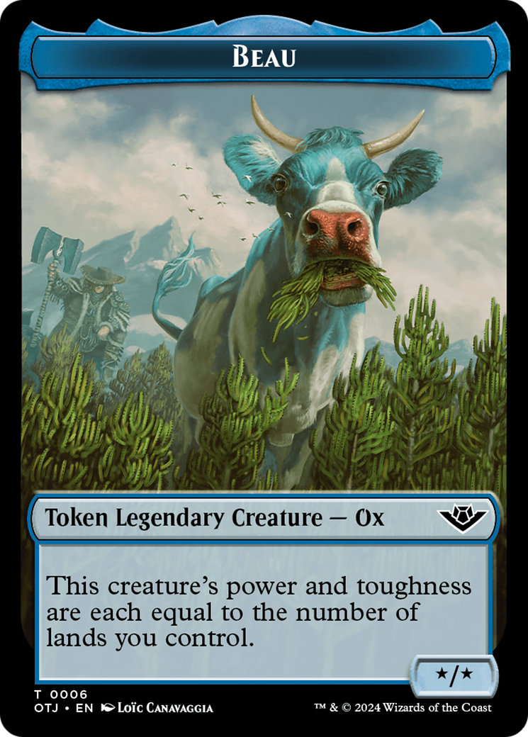 Beau // Plot Double-Sided Token [Outlaws of Thunder Junction Tokens] | Exor Games Bridgewater