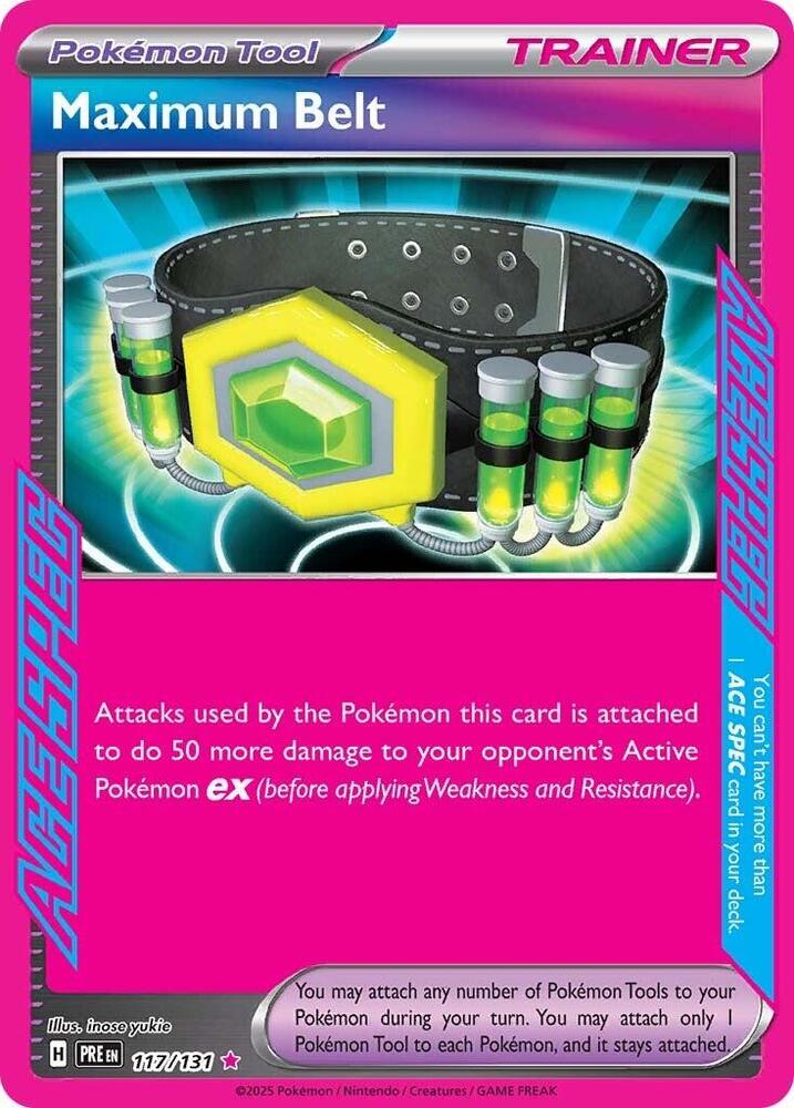 Maximum Belt (117/131) [Scarlet & Violet: Prismatic Evolutions] | Exor Games Bridgewater