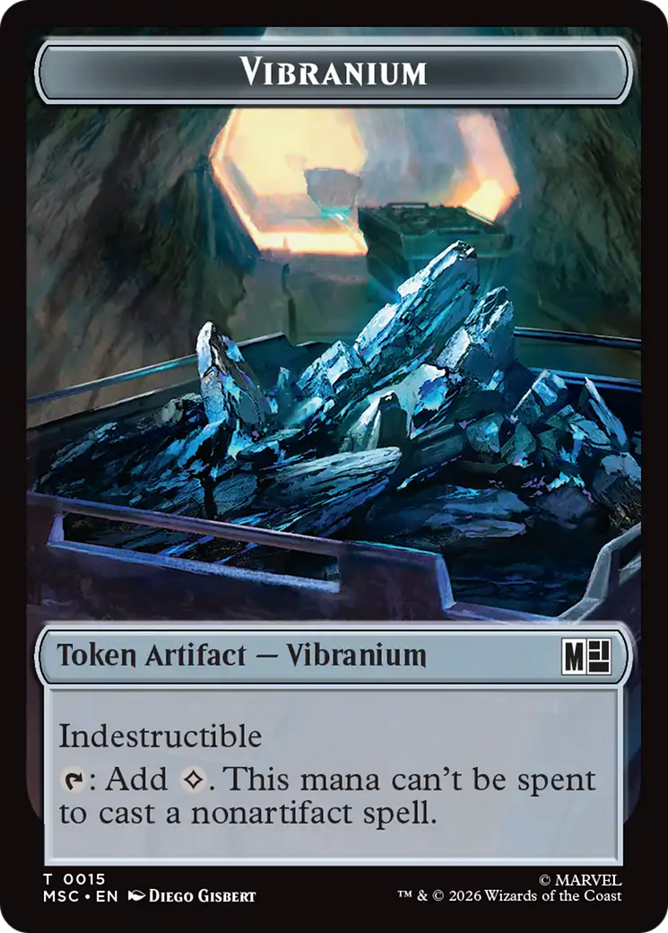 Beast // Vibranium Double-Sided Token [Marvel Super Heroes Commander Tokens] | Exor Games Bridgewater