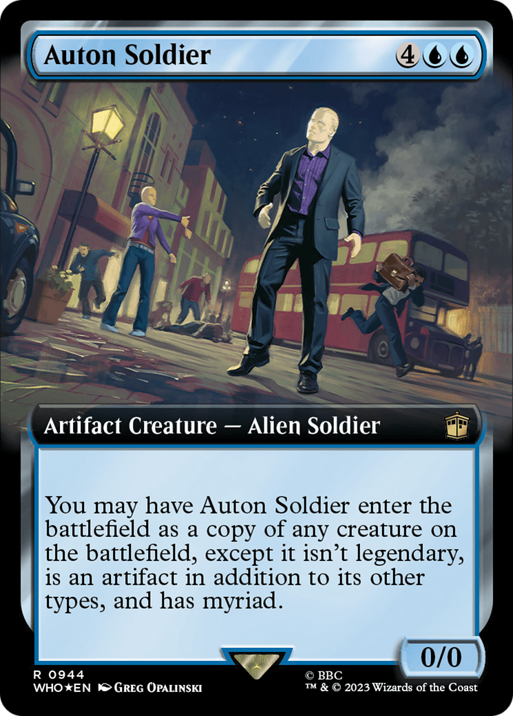 Auton Soldier (Extended Art) (Surge Foil) [Doctor Who] | Exor Games Bridgewater