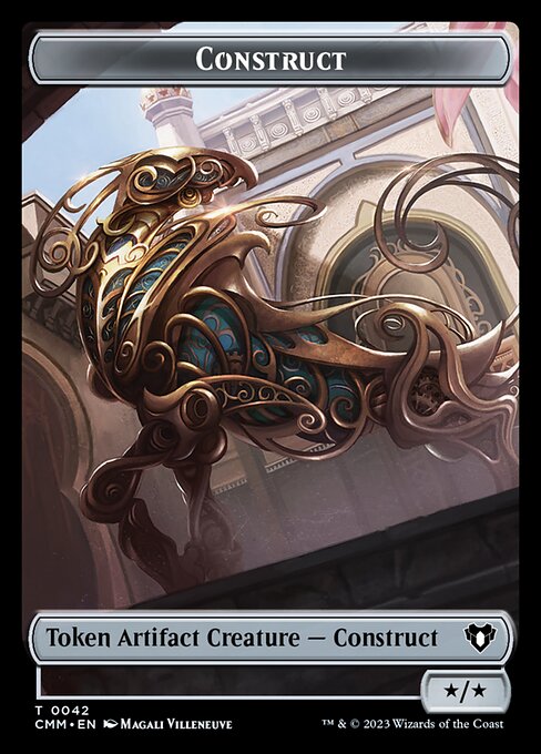 Elemental (0026) // Construct (0042) Double-Sided Token [Commander Masters Tokens] | Exor Games Bridgewater
