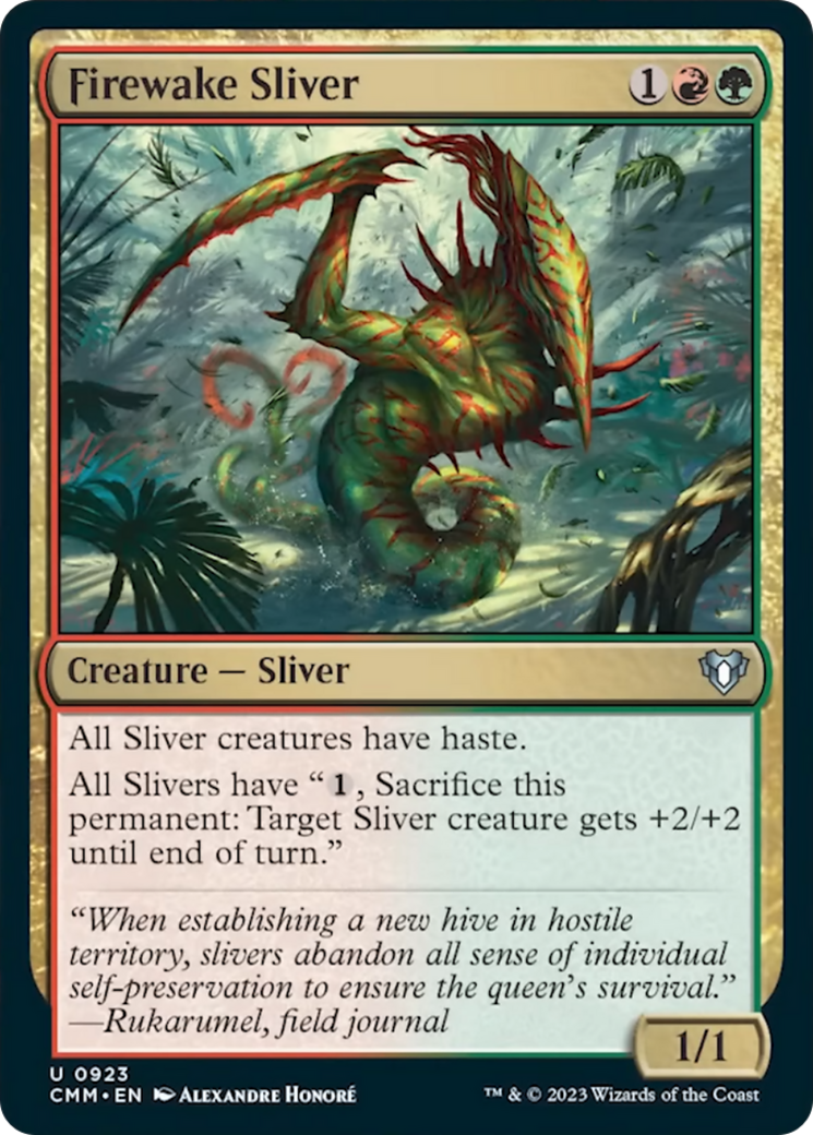 Firewake Sliver [Commander Masters] | Exor Games Bridgewater