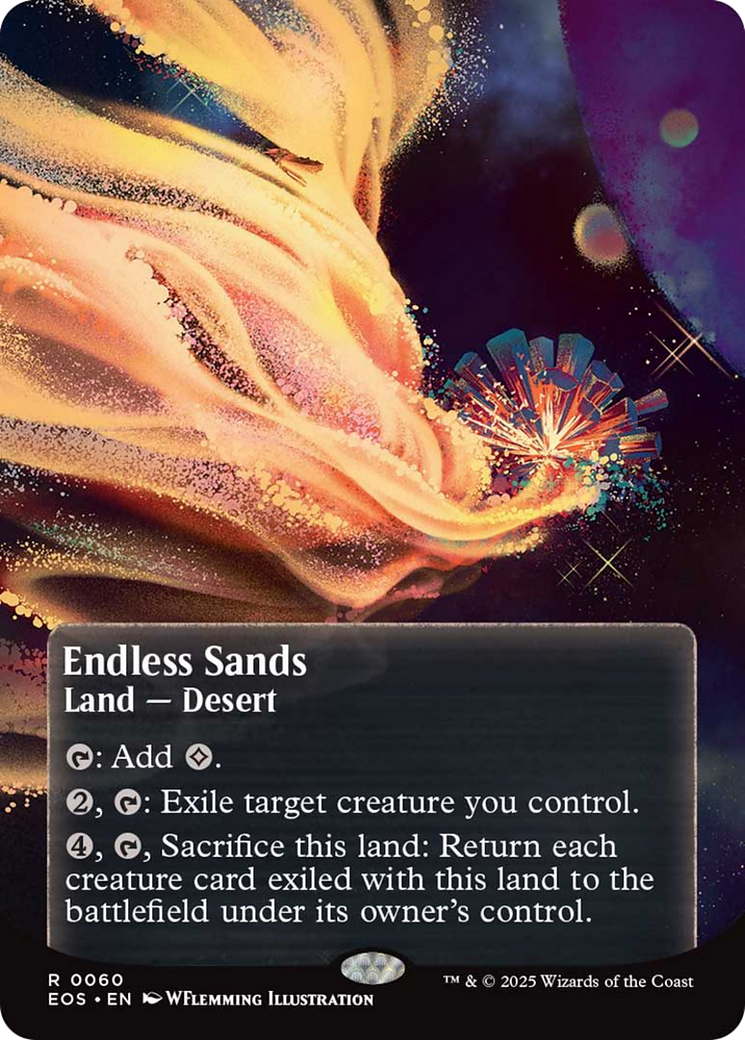 Endless Sands (0060) (Borderless) [Edge of Eternities: Stellar Sights] | Exor Games Bridgewater