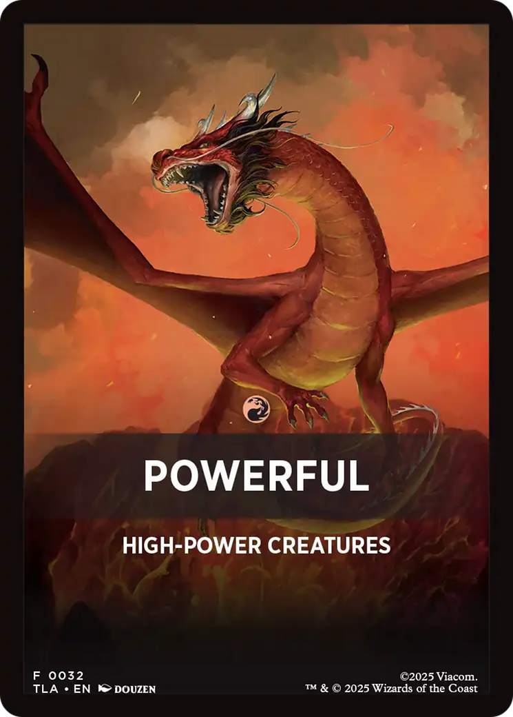 Powerful Theme Card [Avatar: The Last Airbender Tokens] | Exor Games Bridgewater