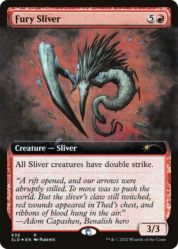 Fury Sliver (Extended Art) [Secret Lair Drop Promos] | Exor Games Bridgewater