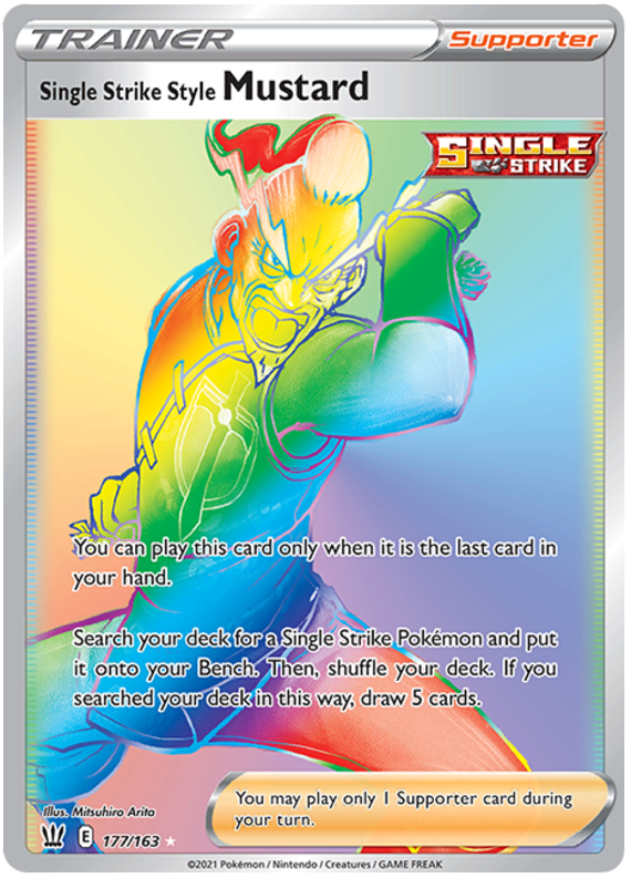 Single Strike Style Mustard (177/163) [Sword & Shield: Battle Styles] | Exor Games Bridgewater