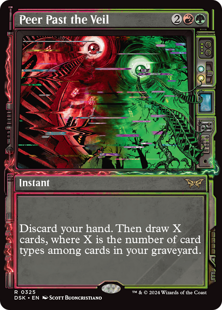 Peer Past the Veil (Showcase) [Duskmourn: House of Horror] | Exor Games Bridgewater