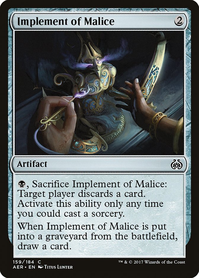Implement of Malice [Aether Revolt] | Exor Games Bridgewater