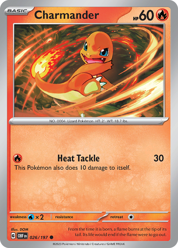 Charmander (026/197) [Scarlet & Violet: Obsidian Flames] | Exor Games Bridgewater