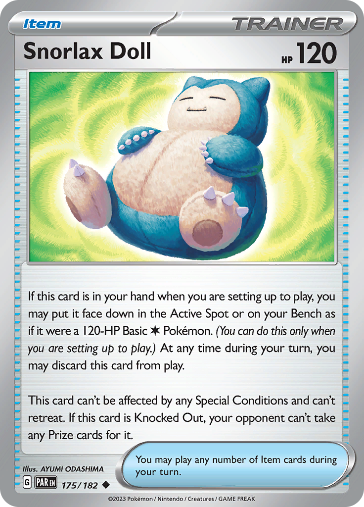 Snorlax Doll (175/182) [Scarlet & Violet: Paradox Rift] | Exor Games Bridgewater