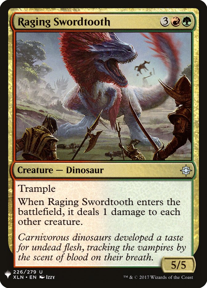 Raging Swordtooth [Mystery Booster] | Exor Games Bridgewater