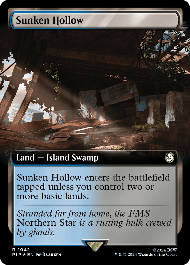 Sunken Hollow (Extended Art) (Surge Foil) [Fallout] | Exor Games Bridgewater