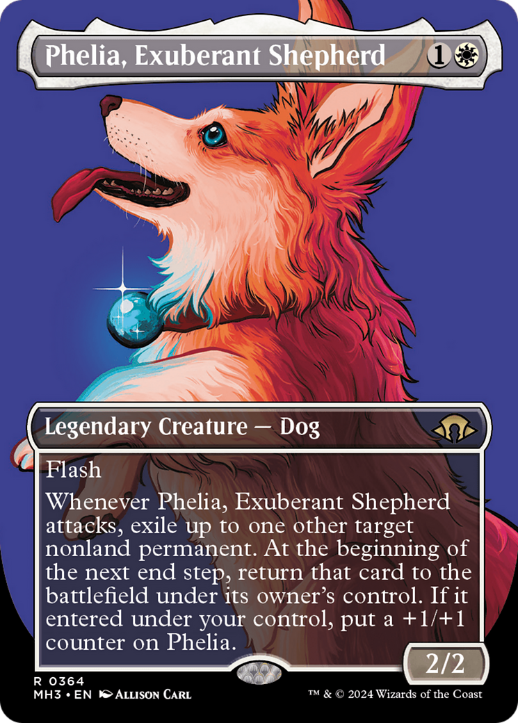 Phelia, Exuberant Shepherd (Borderless) [Modern Horizons 3] | Exor Games Bridgewater