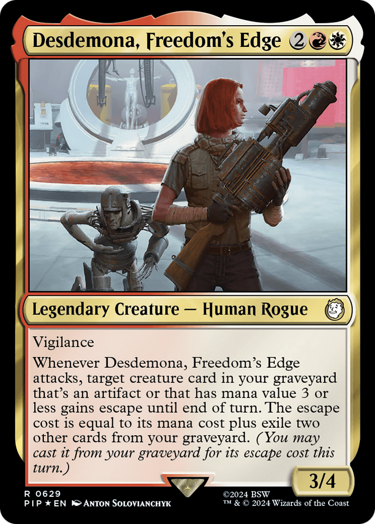 Desdemona, Freedom's Edge (Surge Foil) [Fallout] | Exor Games Bridgewater