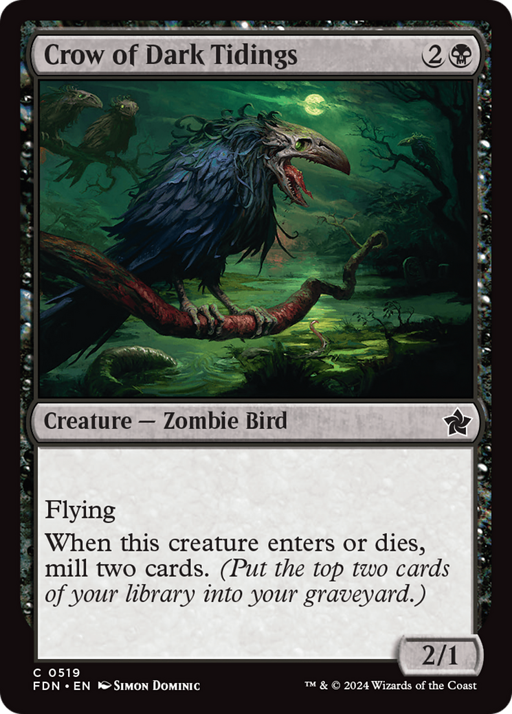 Crow of Dark Tidings [Foundations] | Exor Games Bridgewater