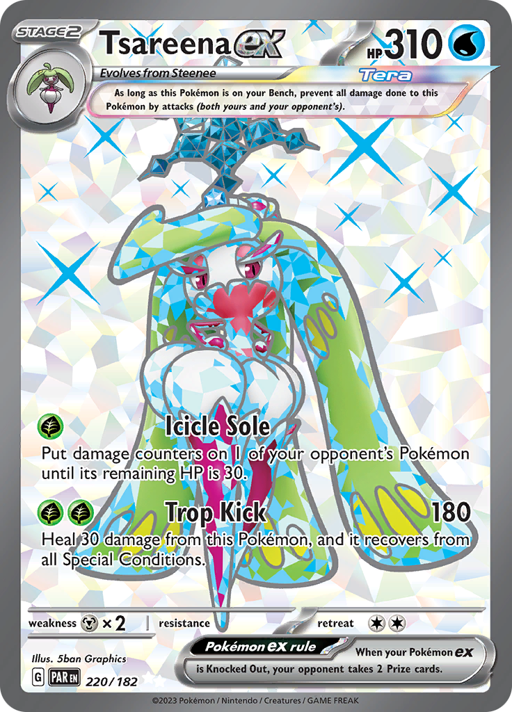 Tsareena ex (220/182) [Scarlet & Violet: Paradox Rift] | Exor Games Bridgewater