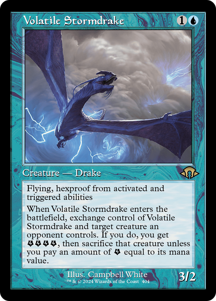 Volatile Stormdrake (Retro) [Modern Horizons 3] | Exor Games Bridgewater