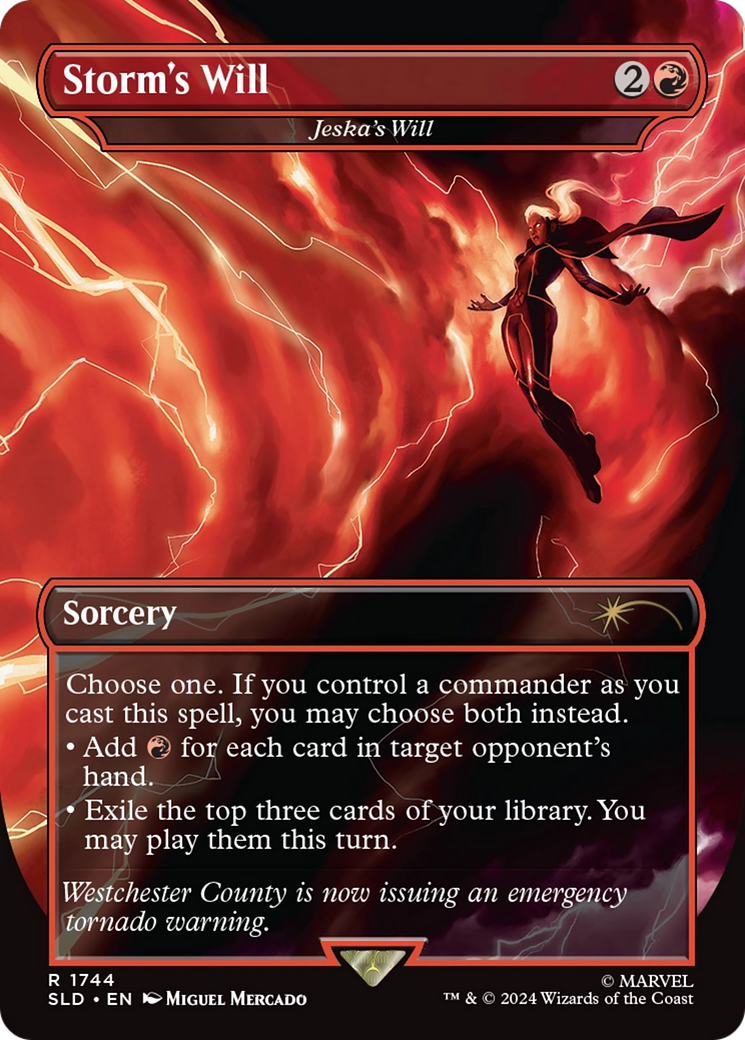 Storm's Will - Jeska's Will (Rainbow Foil) [Secret Lair Drop Series] | Exor Games Bridgewater