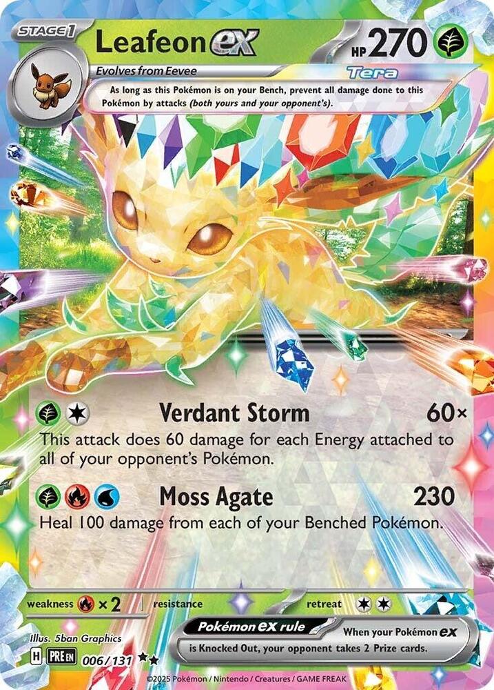 Leafeon ex (006/131) [Scarlet & Violet: Prismatic Evolutions] | Exor Games Bridgewater