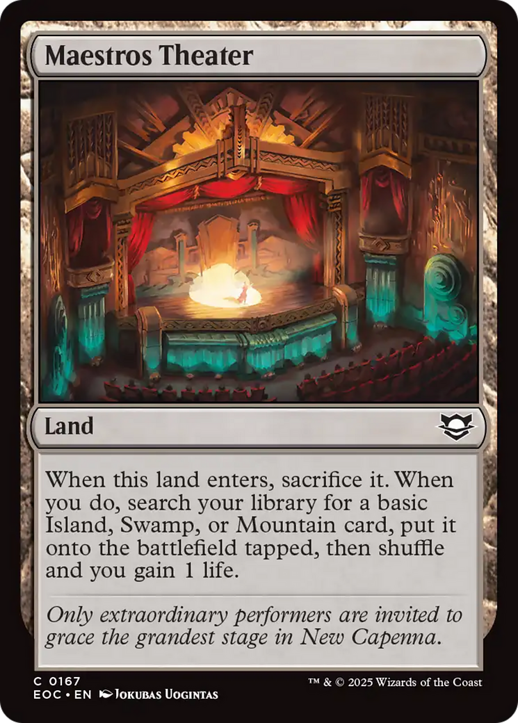 Maestros Theater [Edge of Eternities Commander] | Exor Games Bridgewater