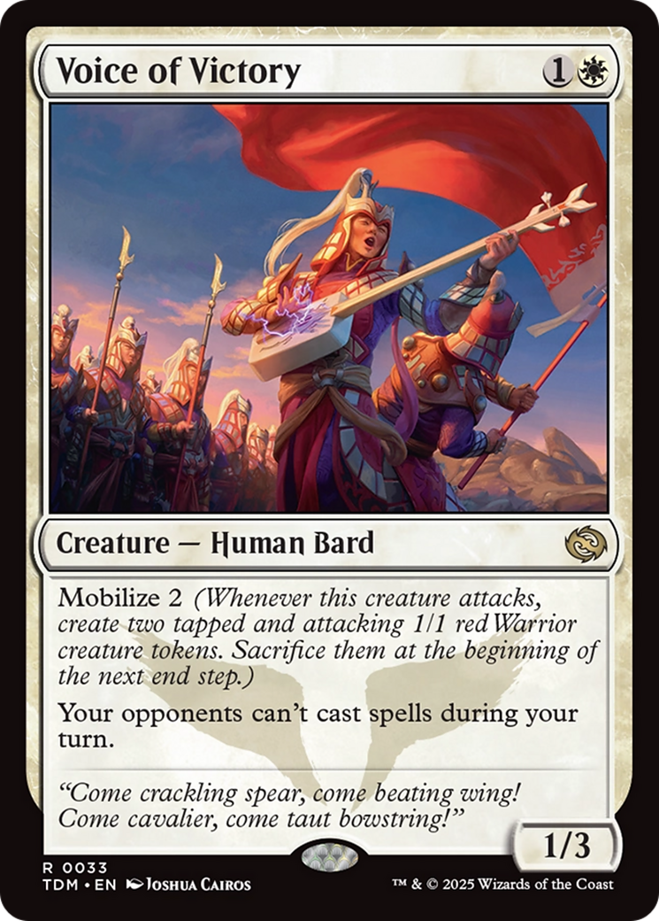 Voice of Victory [Tarkir: Dragonstorm] | Exor Games Bridgewater